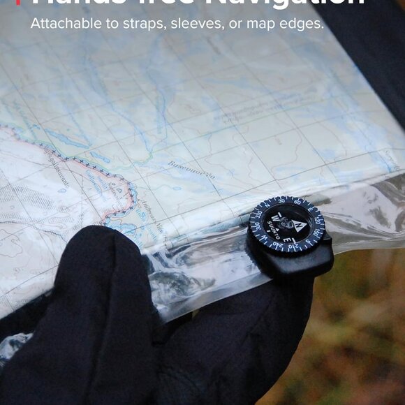 Multifunctional Compass, Northern Hemisphere, Compact Waterproof Navigation Coma - Picture 4 of 10